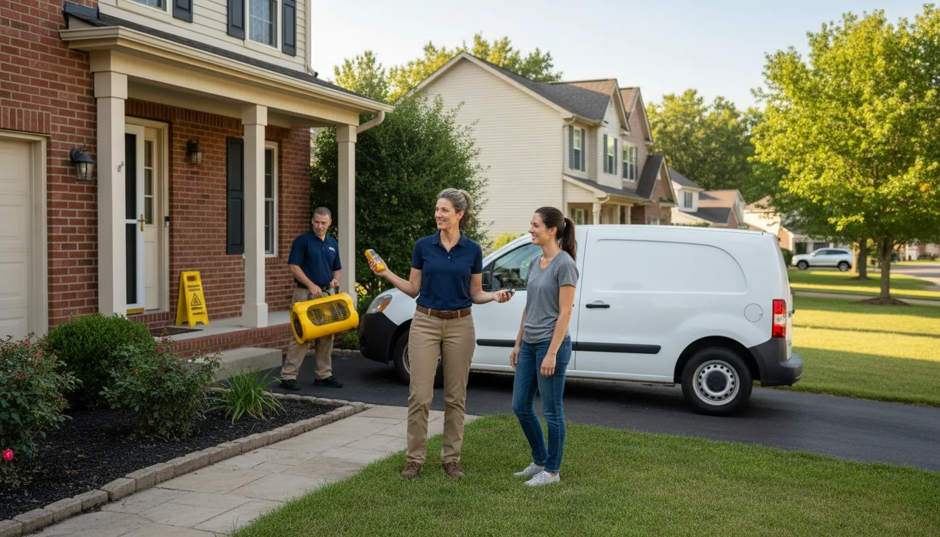 Water restoration image for Dehumidification And Cleanup Services in Wilburton, OK